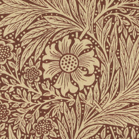 William Morris Marigold Fabric Red