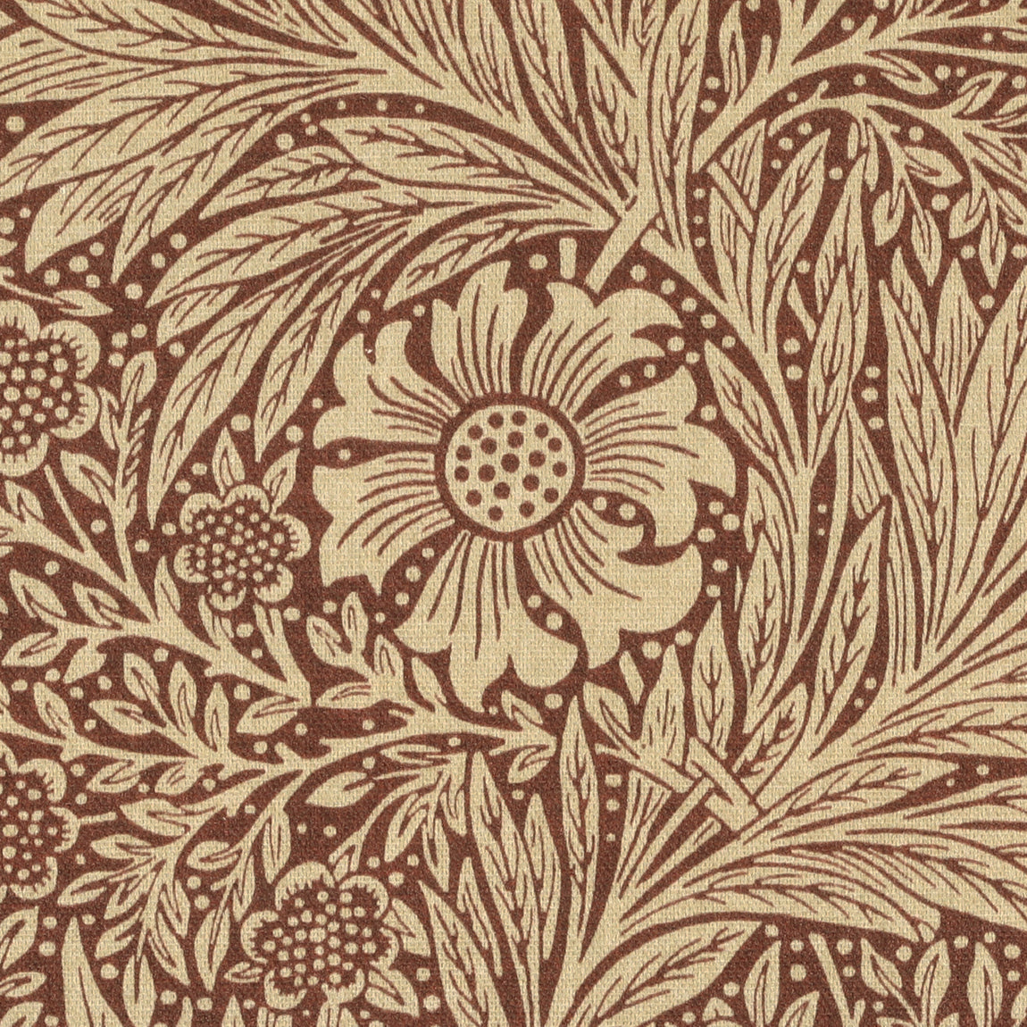 William Morris Marigold Made To Measure Curtains Red