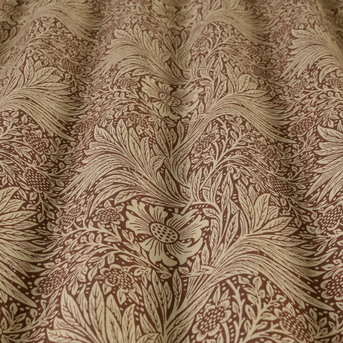 William Morris Marigold Fabric Red