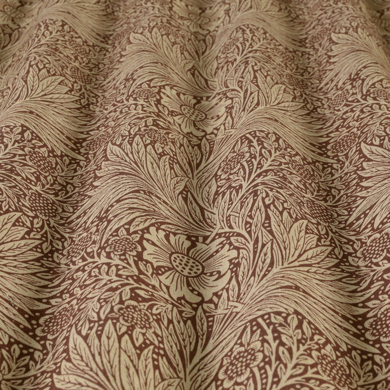 William Morris Marigold Made To Measure Curtains Red