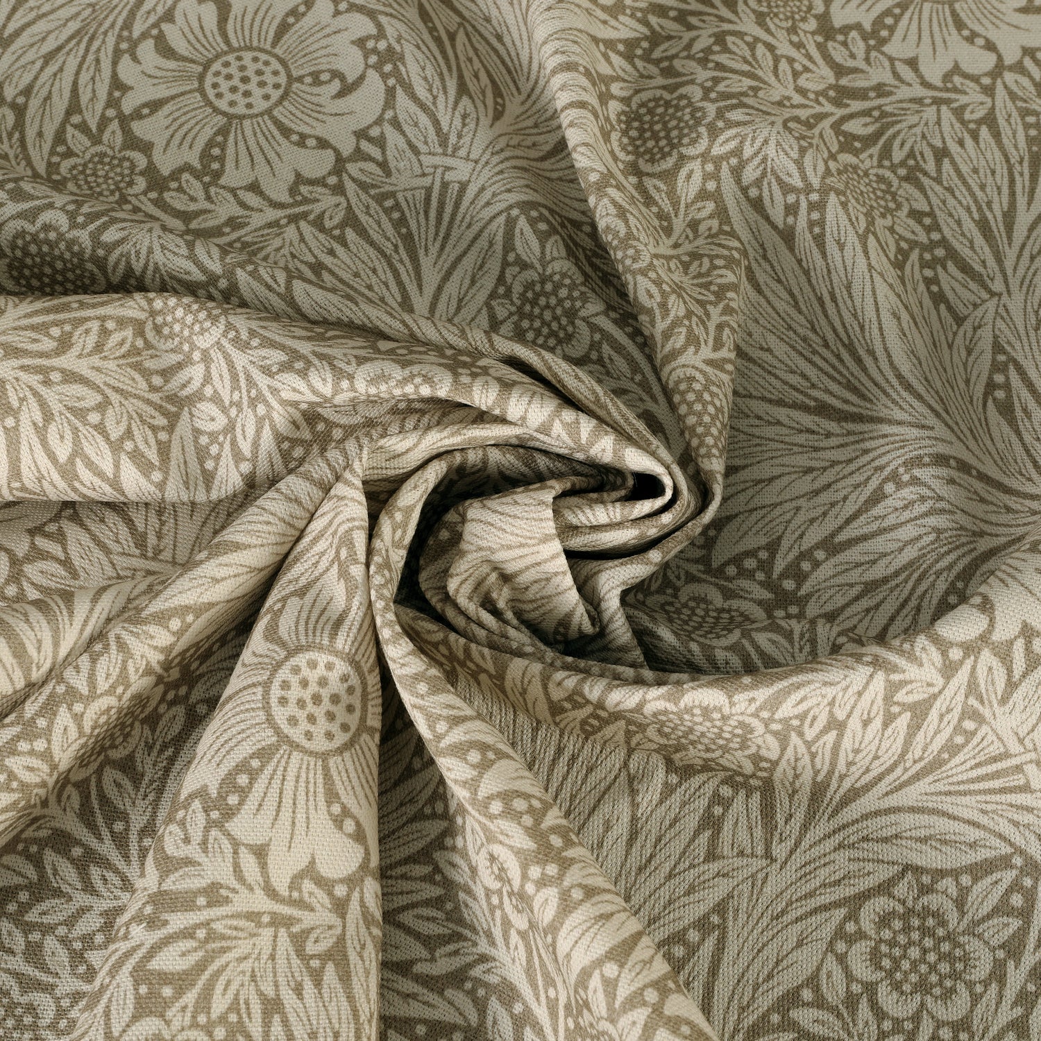 William Morris Marigold Made To Measure Curtains Natural