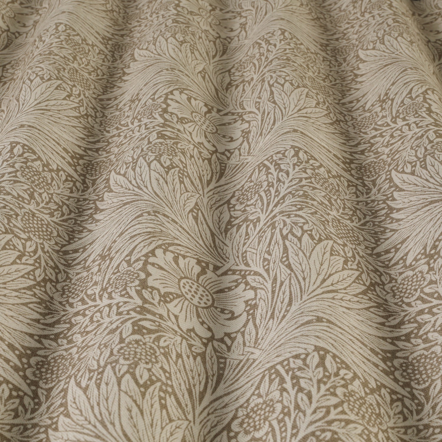 William Morris Marigold Made To Measure Curtains Natural