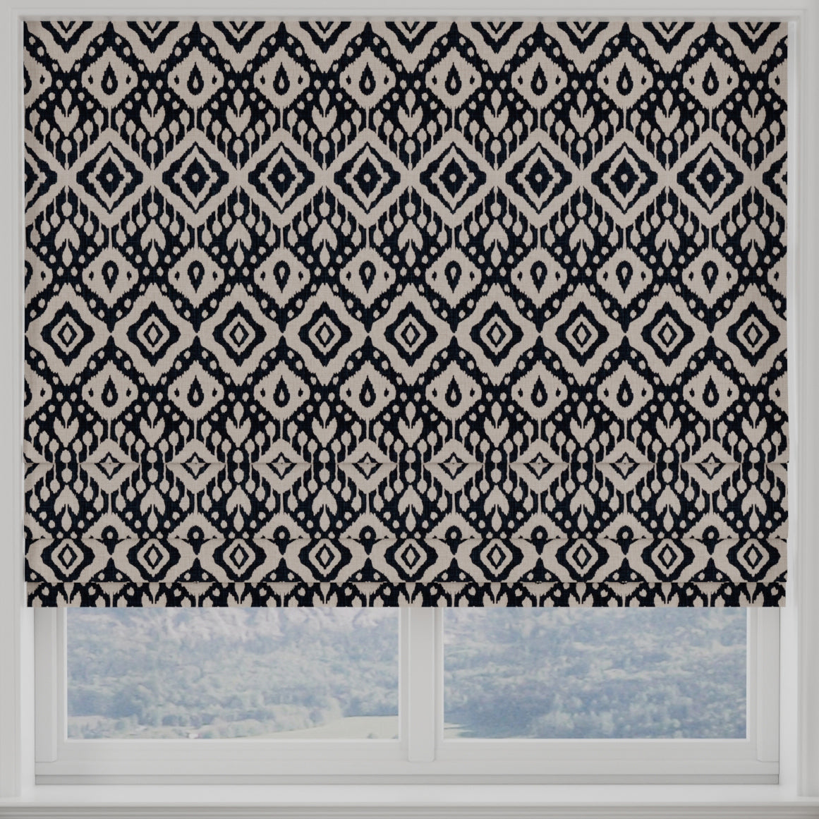Marrakech Made to Measure Roman Blind Ink
