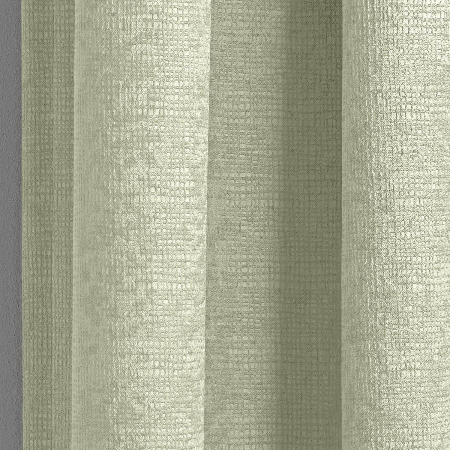 Matrix Thermal Blockout Ready Made Pencil Pleat Curtains Green