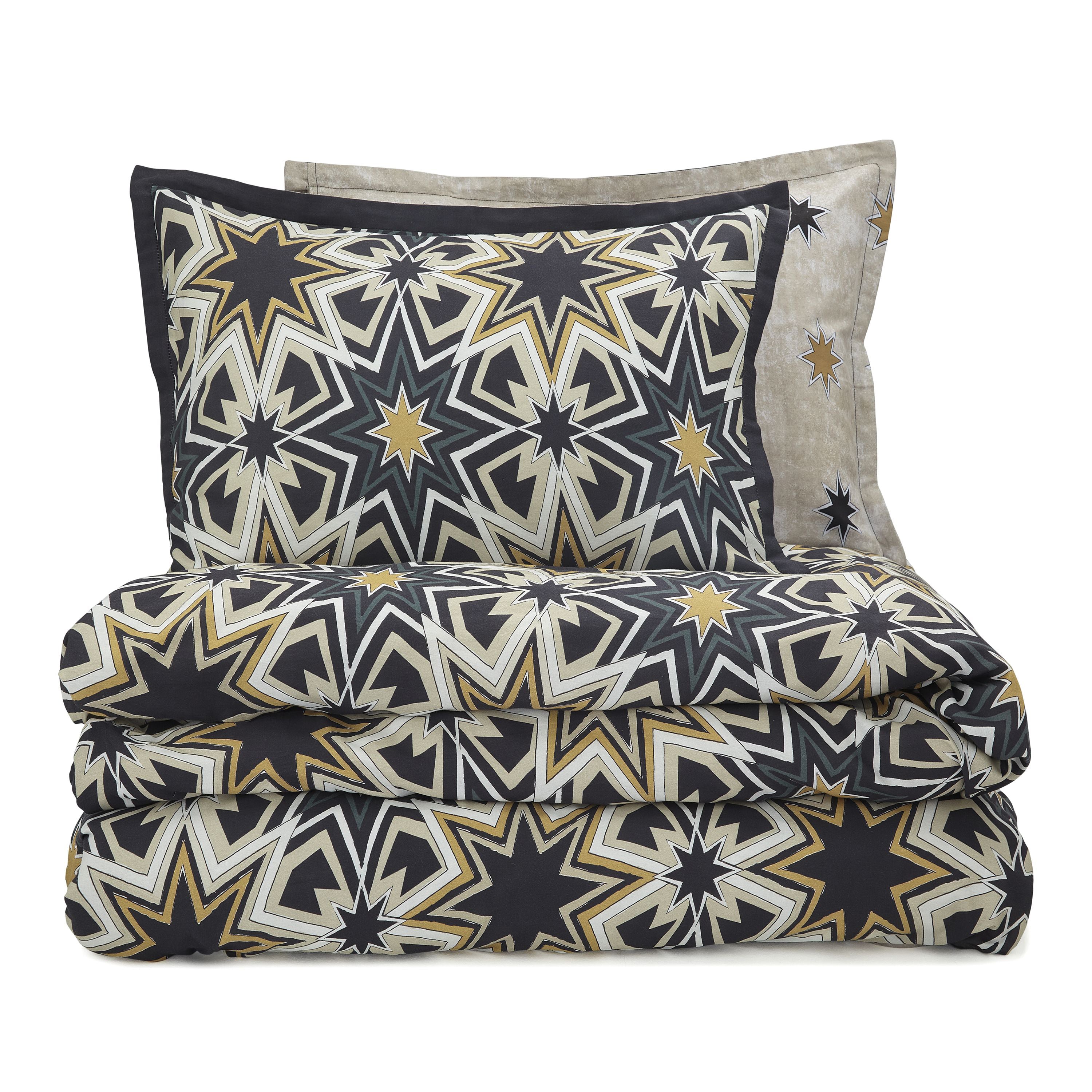 Black Gold Matthew Williamson Riad Stars Duvet Cover Bedding Set Terrys