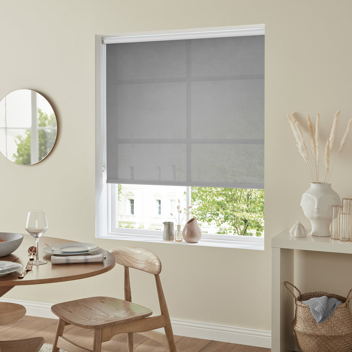 Olympus Translucent Made to Measure Roller Blind Silver