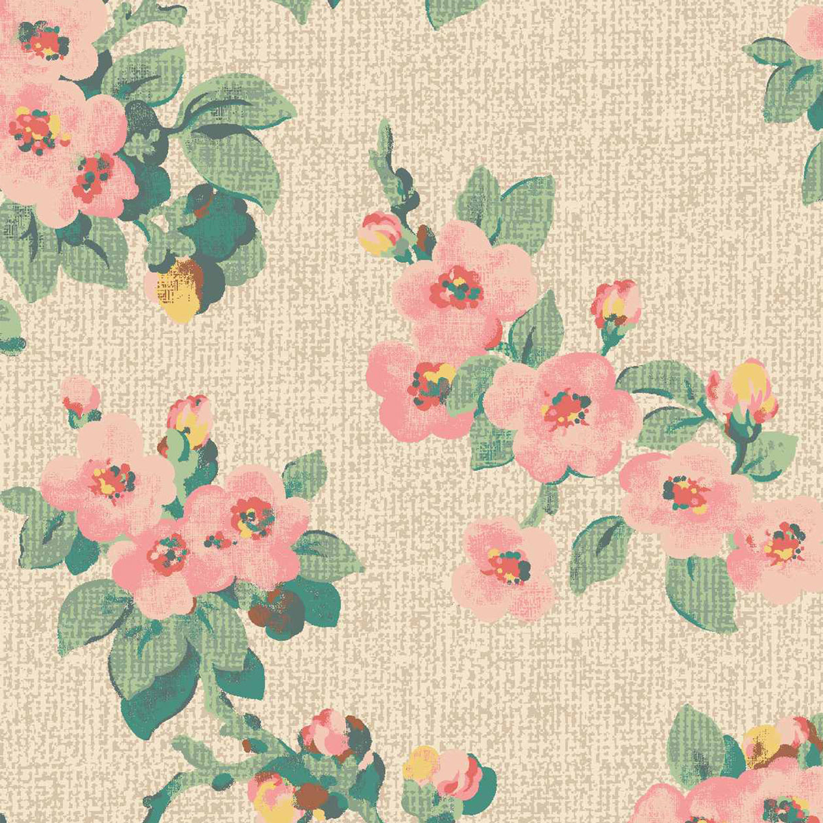 Cath Kidston Mayfield Blossom Made to Measure Roller Blind Blush