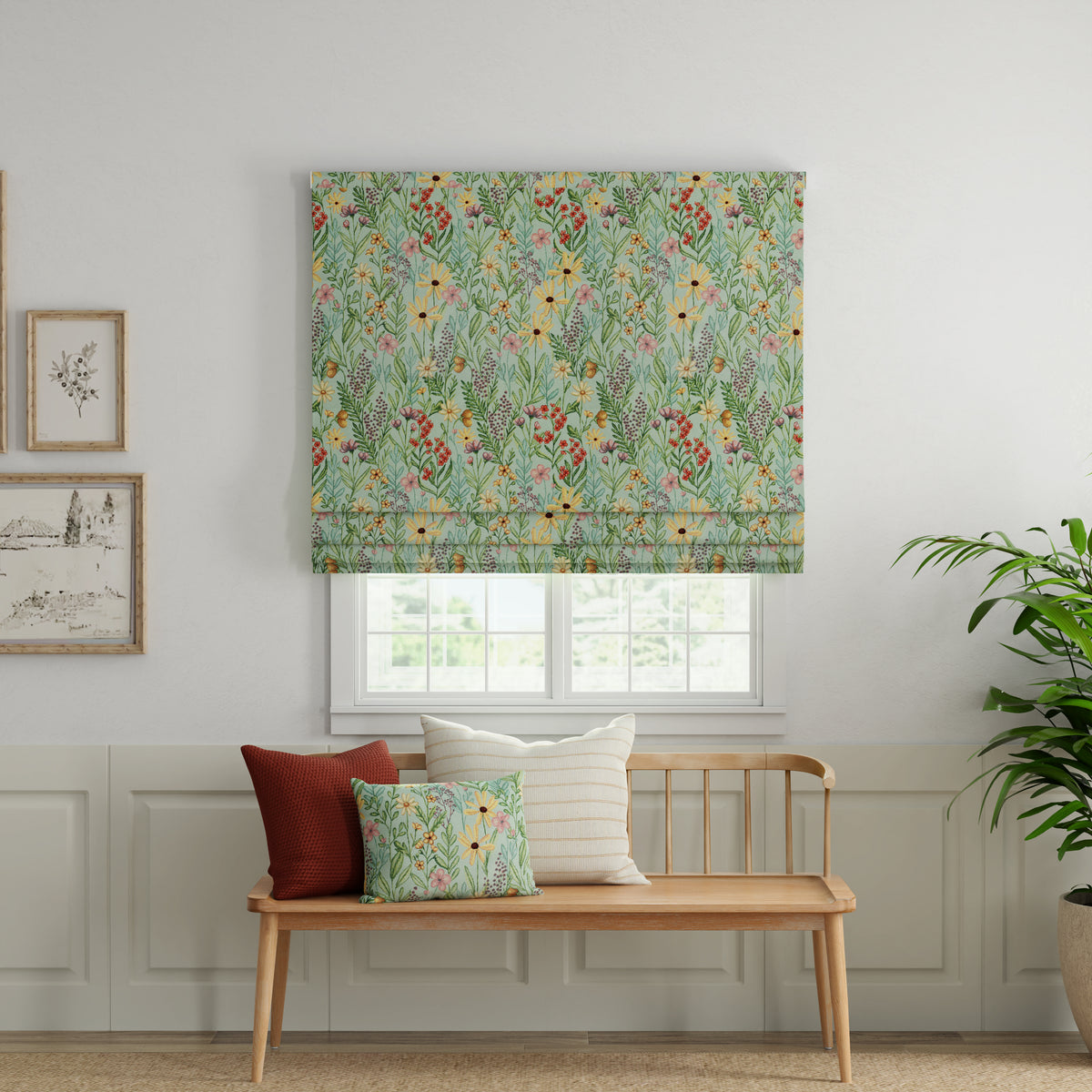 ANTE DECOR Meadow Tapestry Made To Measure Roman Blind Winter