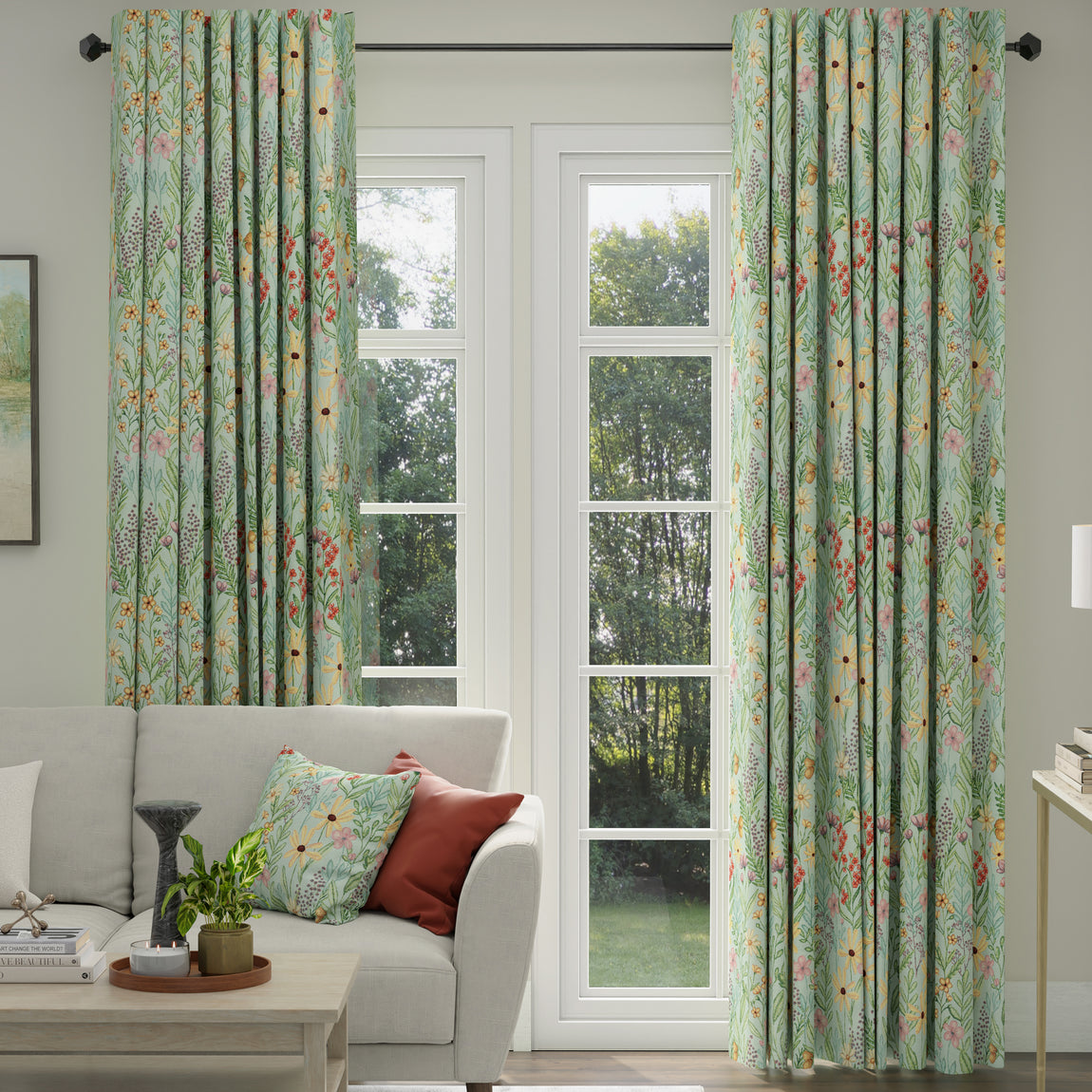 ANTE DECOR Meadow Tapestry Made To Measure Roman Blind Winter