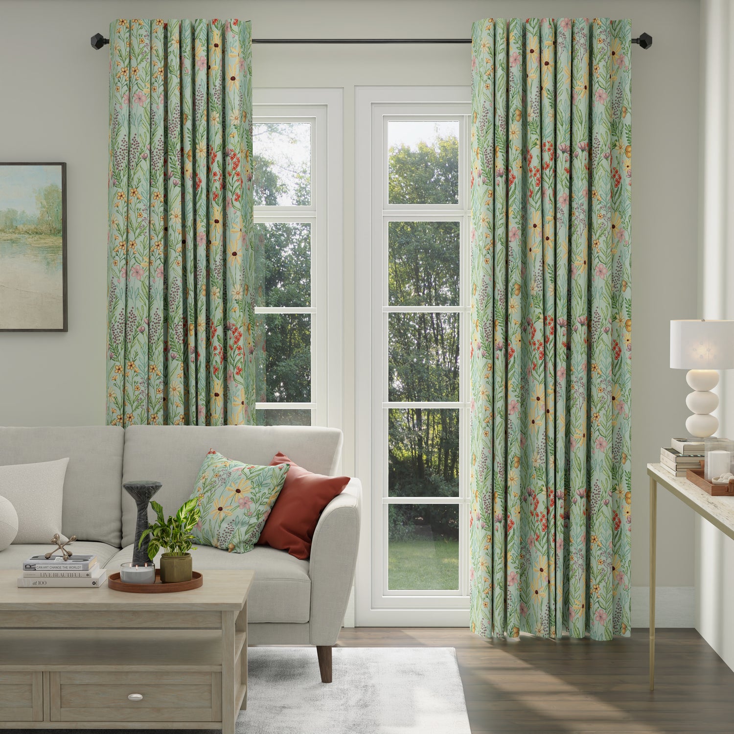 ANTE DECOR Meadow Tapestry Made To Measure Curtains Winter