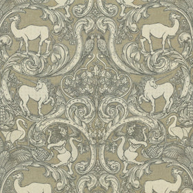 HOUSE Llewelyn-Bowen Menagerie Artois Printed Fabric Fawn