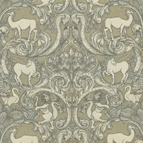 HOUSE Llewelyn-Bowen Menagerie Artois Printed Fabric Fawn