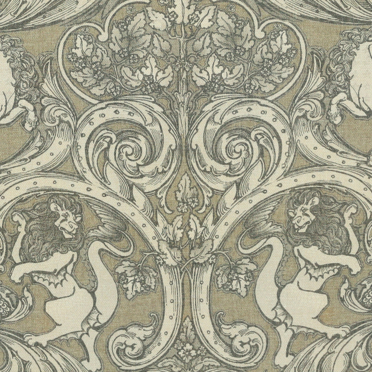 HOUSE Llewelyn-Bowen Menagerie Artois Printed Fabric Fawn
