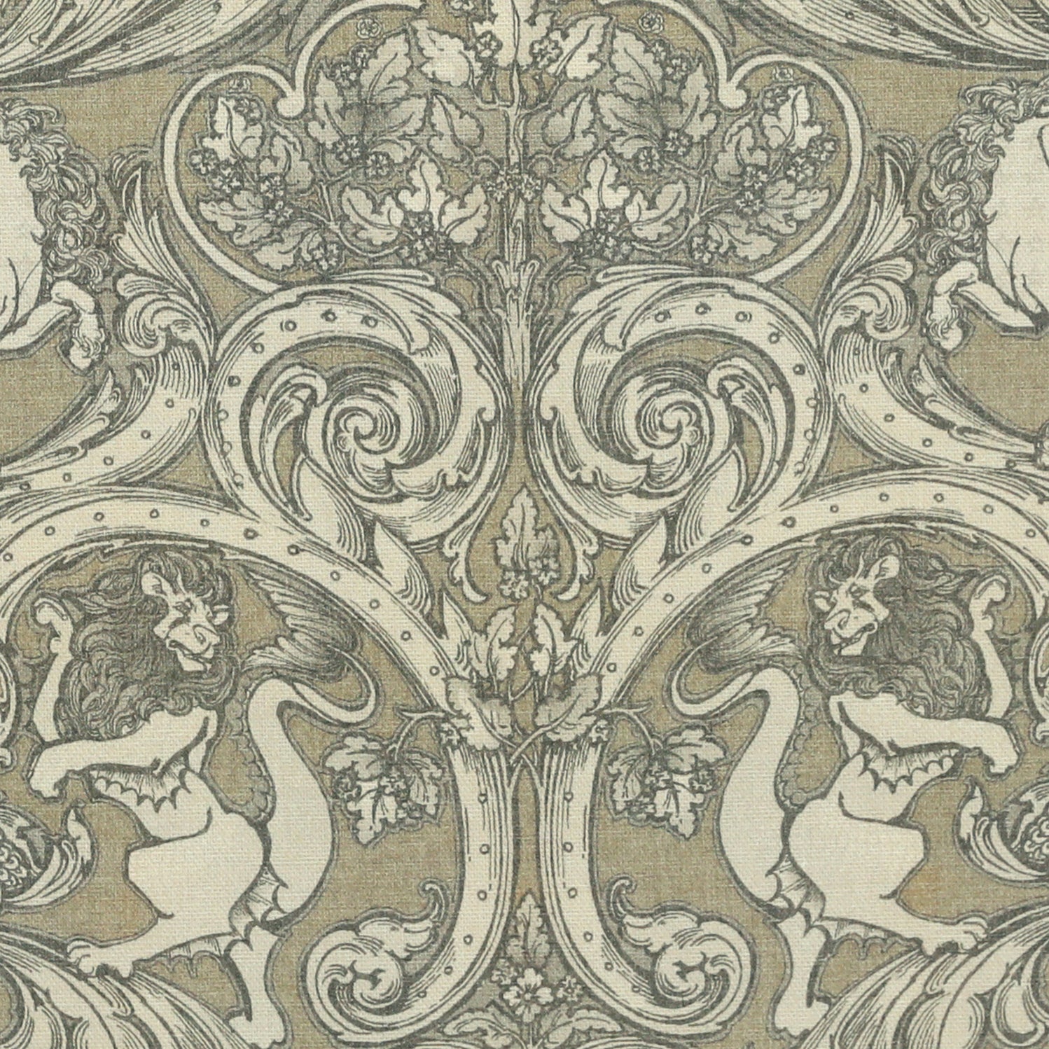 HOUSE Llewelyn-Bowen Menagerie Artois Printed Fabric Fawn