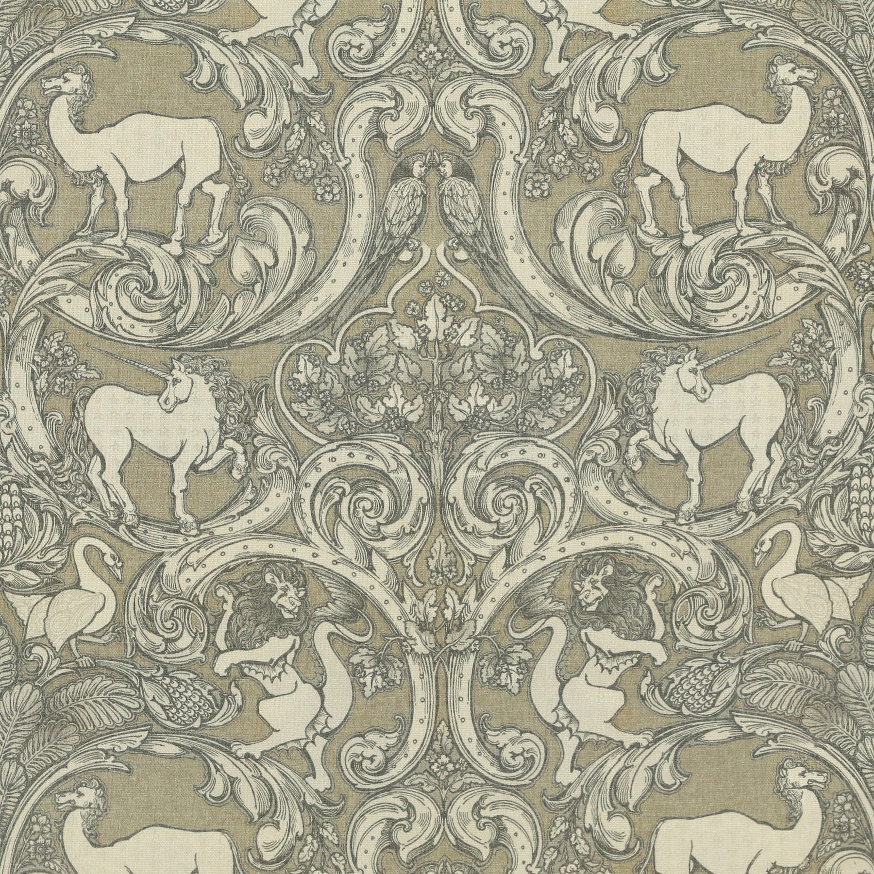 HOUSE Llewelyn-Bowen Menagerie Artois Printed Made To Measure Roman Blind Fawn