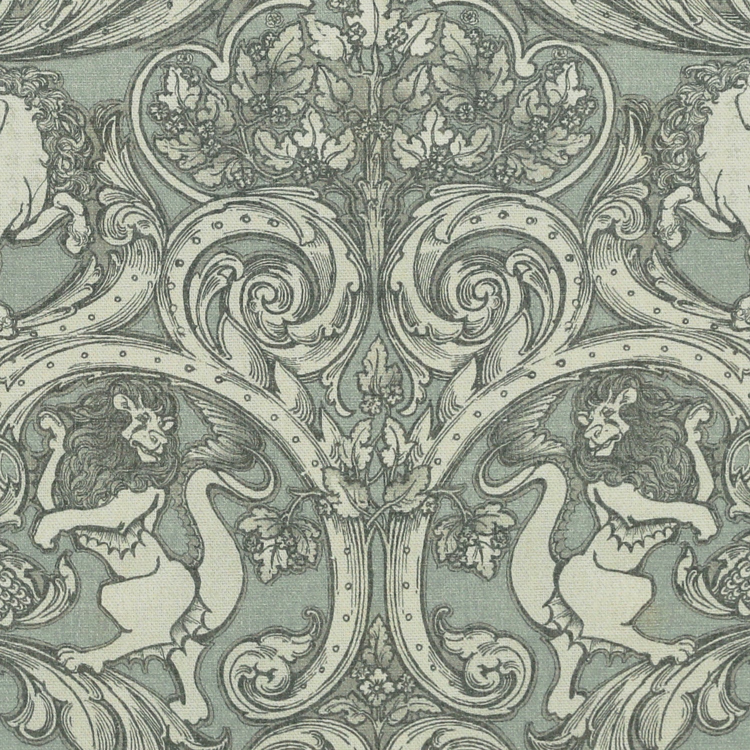 HOUSE Llewelyn-Bowen Menagerie Artois Printed Fabric Powder blue