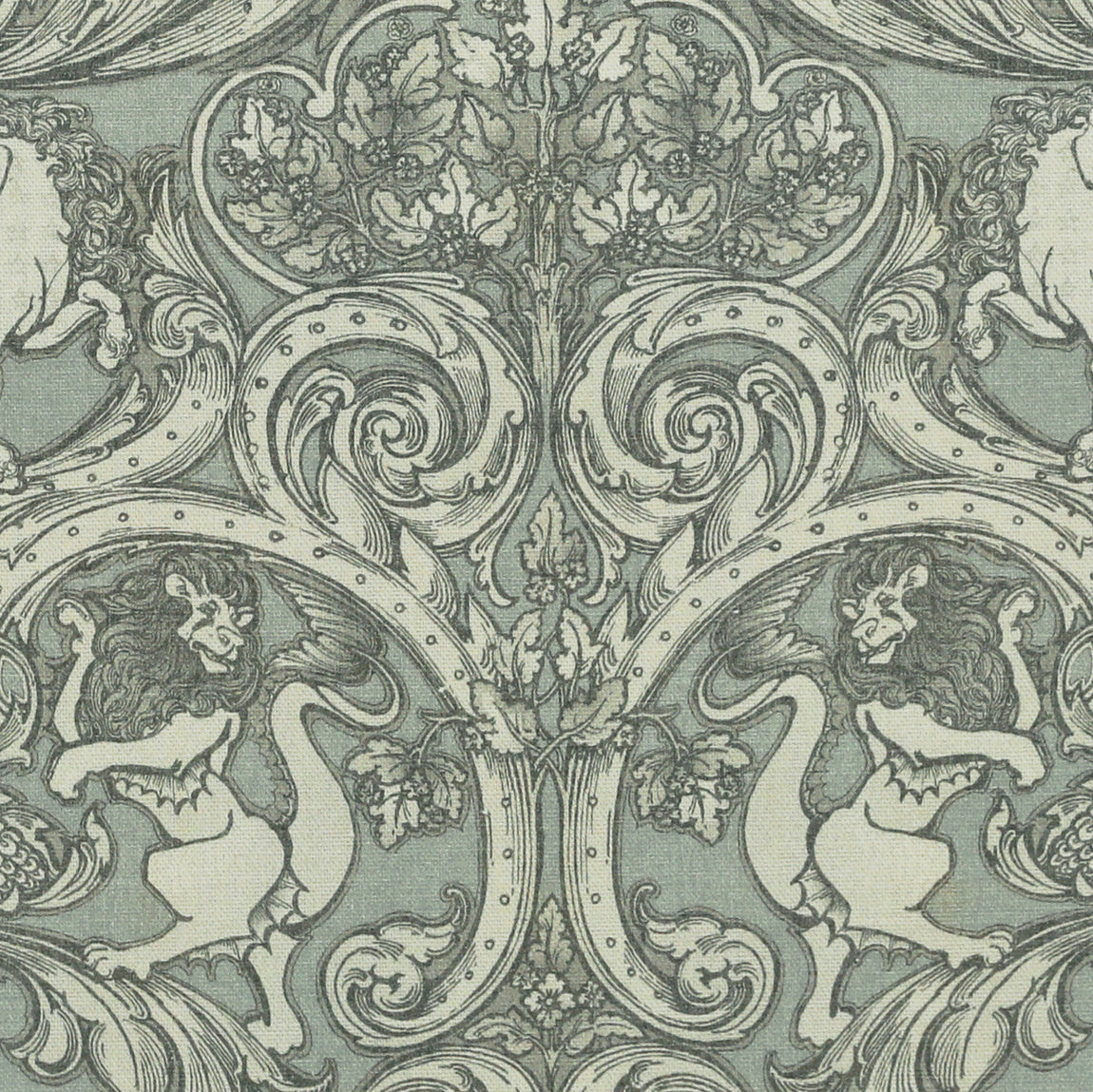 HOUSE Llewelyn-Bowen Menagerie Artois Printed Fabric Powder blue