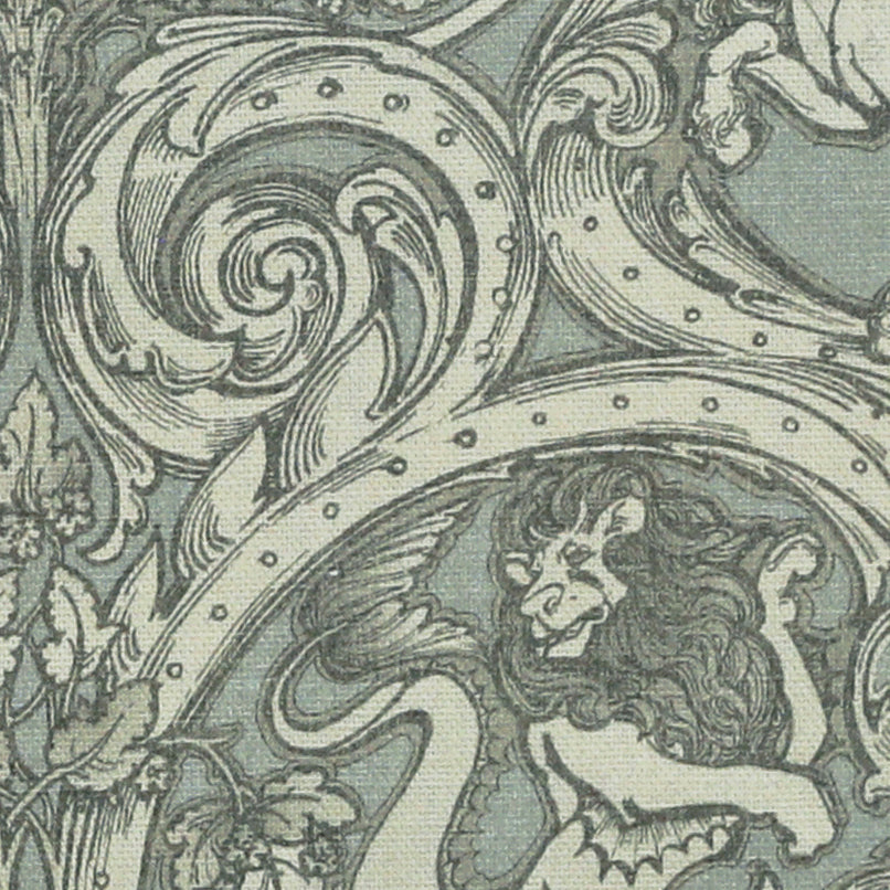 HOUSE Llewelyn-Bowen Menagerie Artois Printed Fabric Powder blue