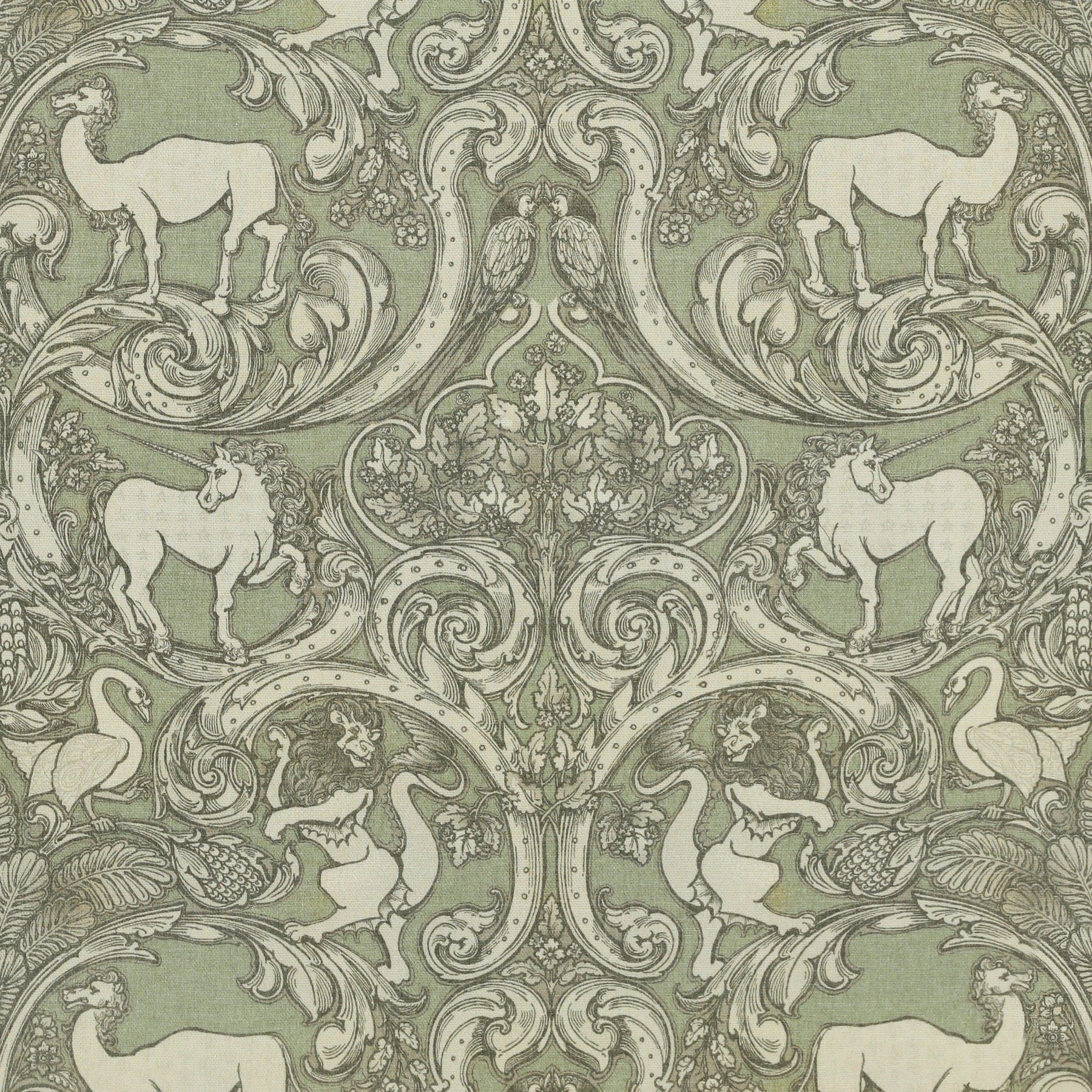 HOUSE Llewelyn-Bowen Menagerie Artois Printed Made To Measure Roman Blind Sage