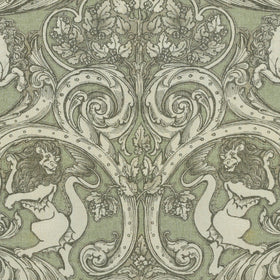 HOUSE Llewelyn-Bowen Menagerie Artois Printed Fabric Sage
