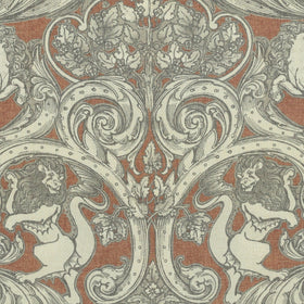 HOUSE Llewelyn-Bowen Menagerie Artois Printed Fabric Scarlet