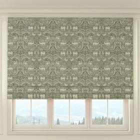 HOUSE Llewelyn-Bowen Menagerie Artois Printed Made To Measure Roman Blind Powder Blue