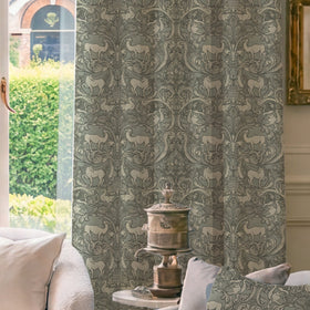 HOUSE Llewelyn-Bowen Menagerie Artois Printed Made To Measure Curtains Powder Blue
