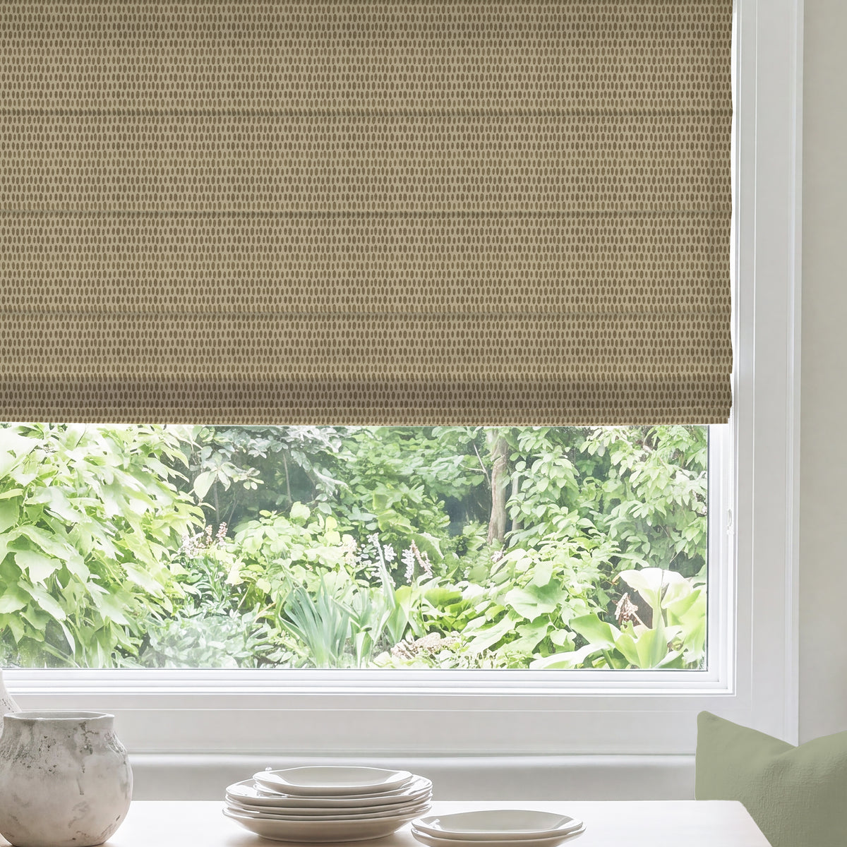 ANTE DECOR Mercury Made To Measure Roman Blind Sandcastle
