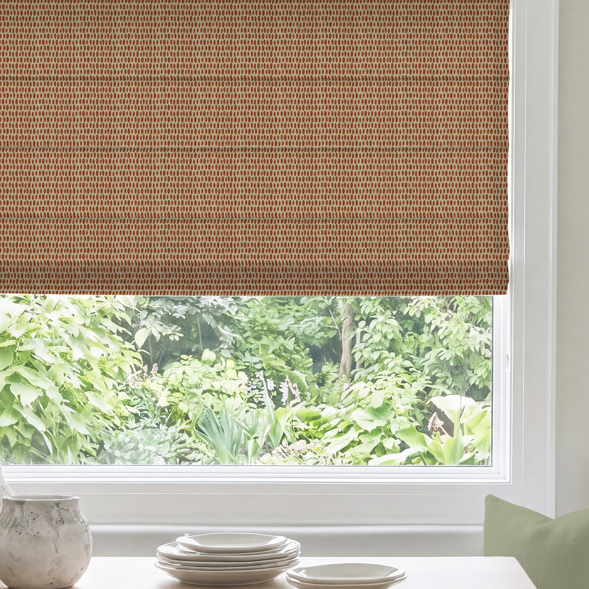 ANTE DECOR Mercury Made To Measure Roman Blind Fireball