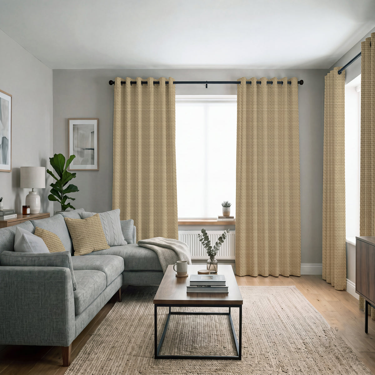 ANTE DECOR Mercury Made To Measure Curtains Sandcastle