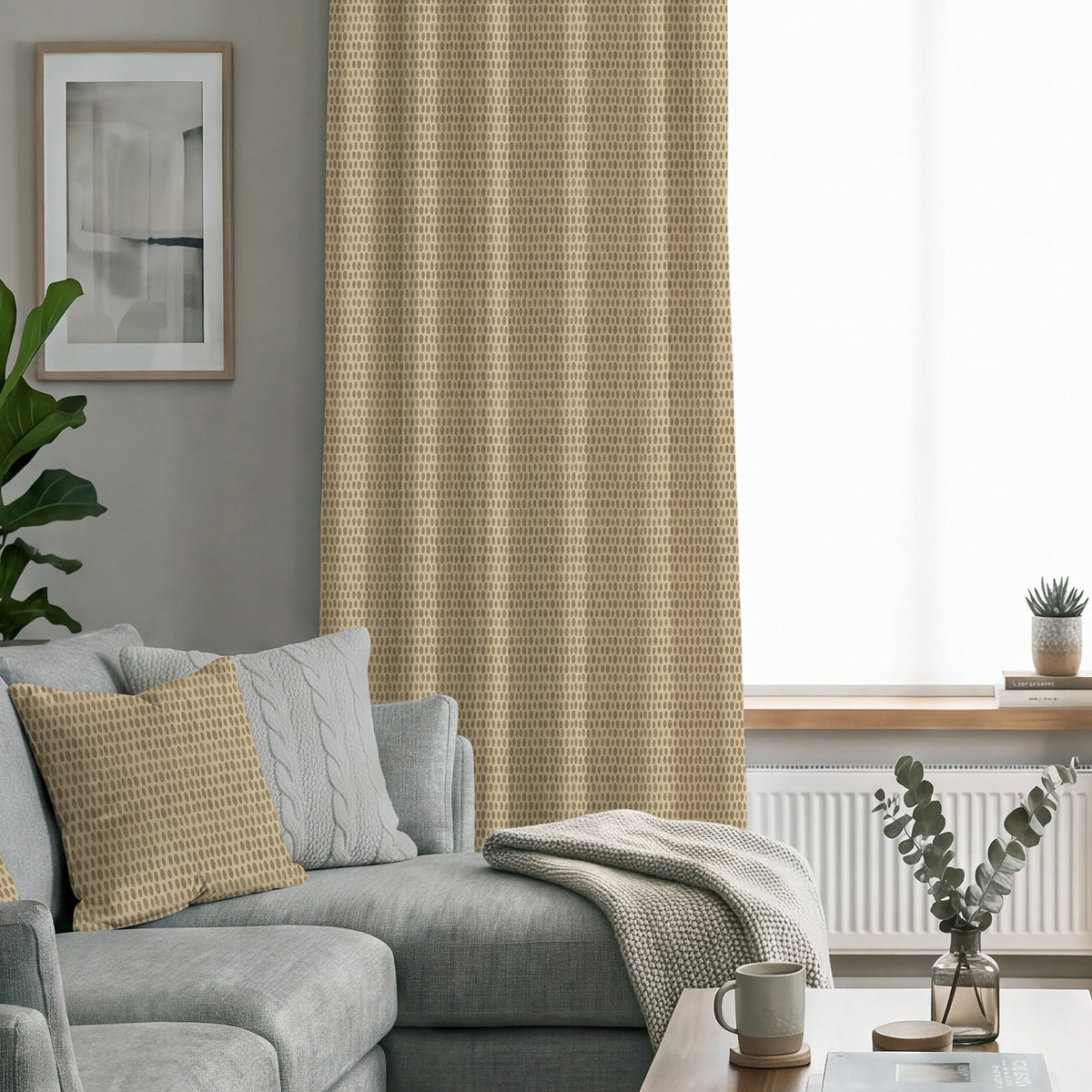 ANTE DECOR Mercury Made To Measure Curtains Sandcastle