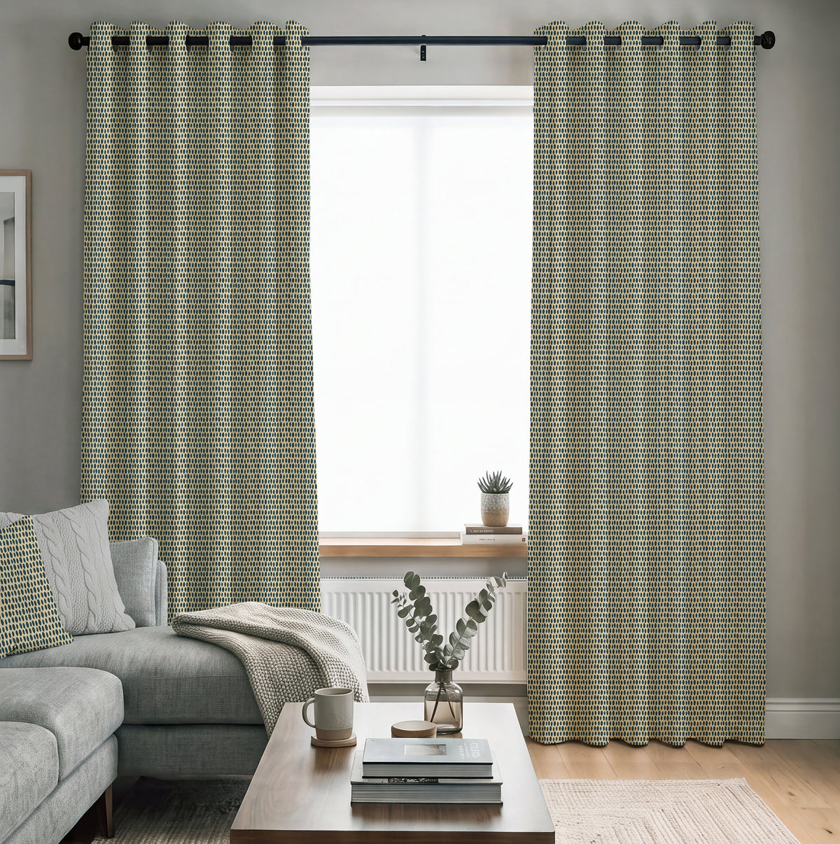 ANTE DECOR Mercury Made To Measure Curtains Space Cadet