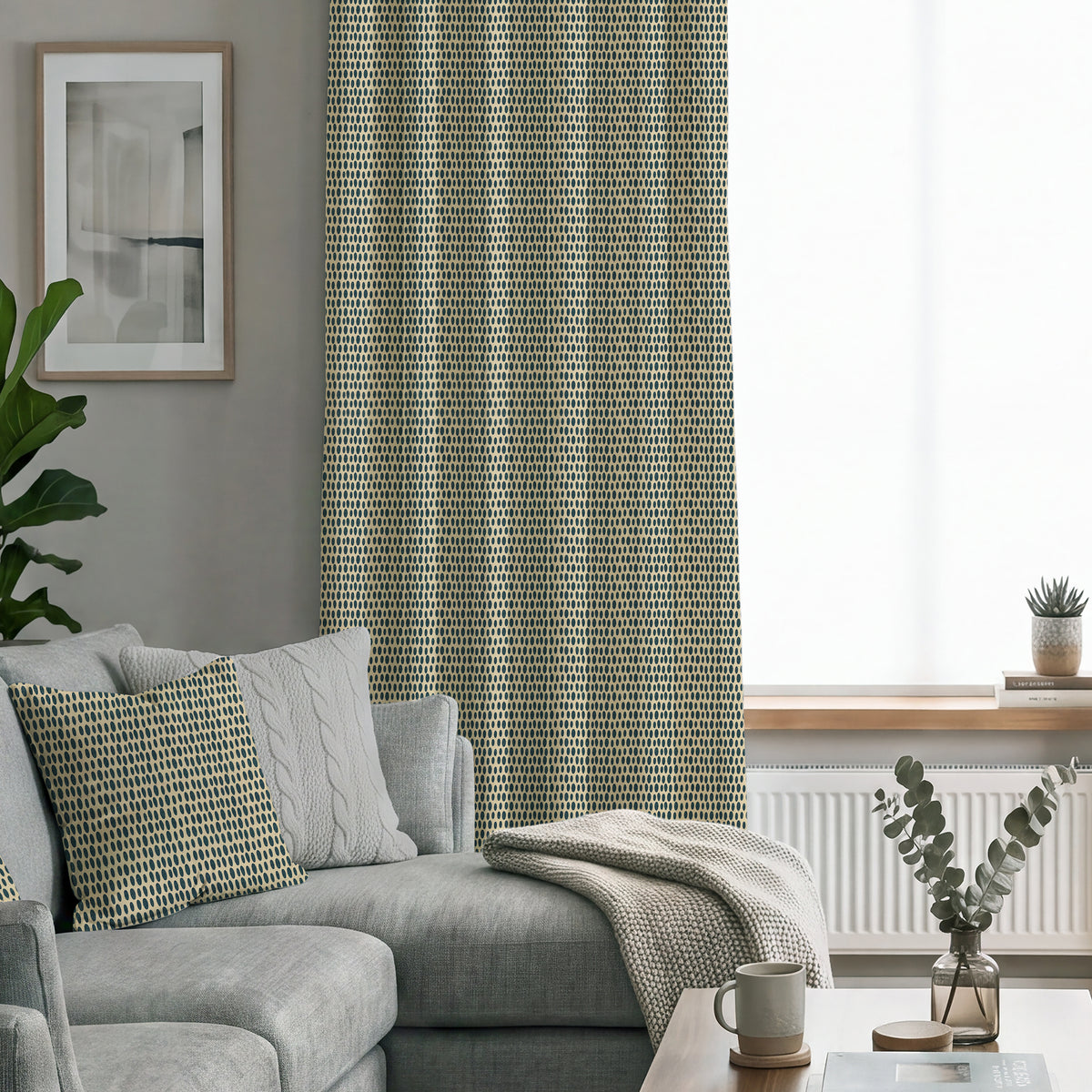 ANTE DECOR Mercury Made To Measure Curtains Space Cadet