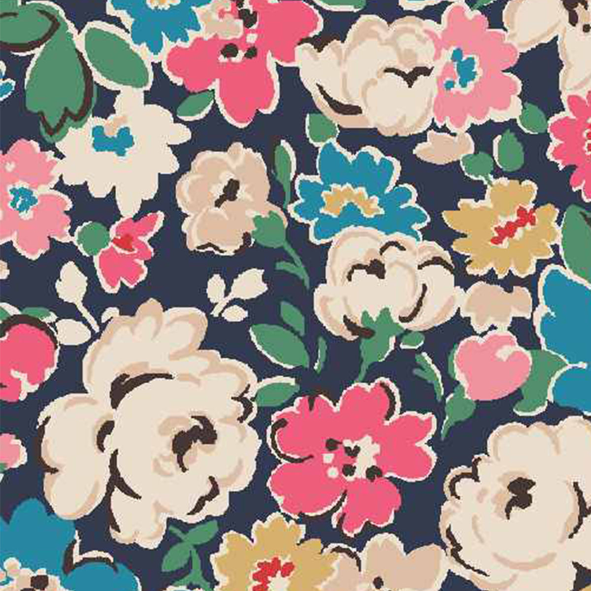 Cath Kidston Mews Ditsy Made to Measure Blackout Roller Blind Navy