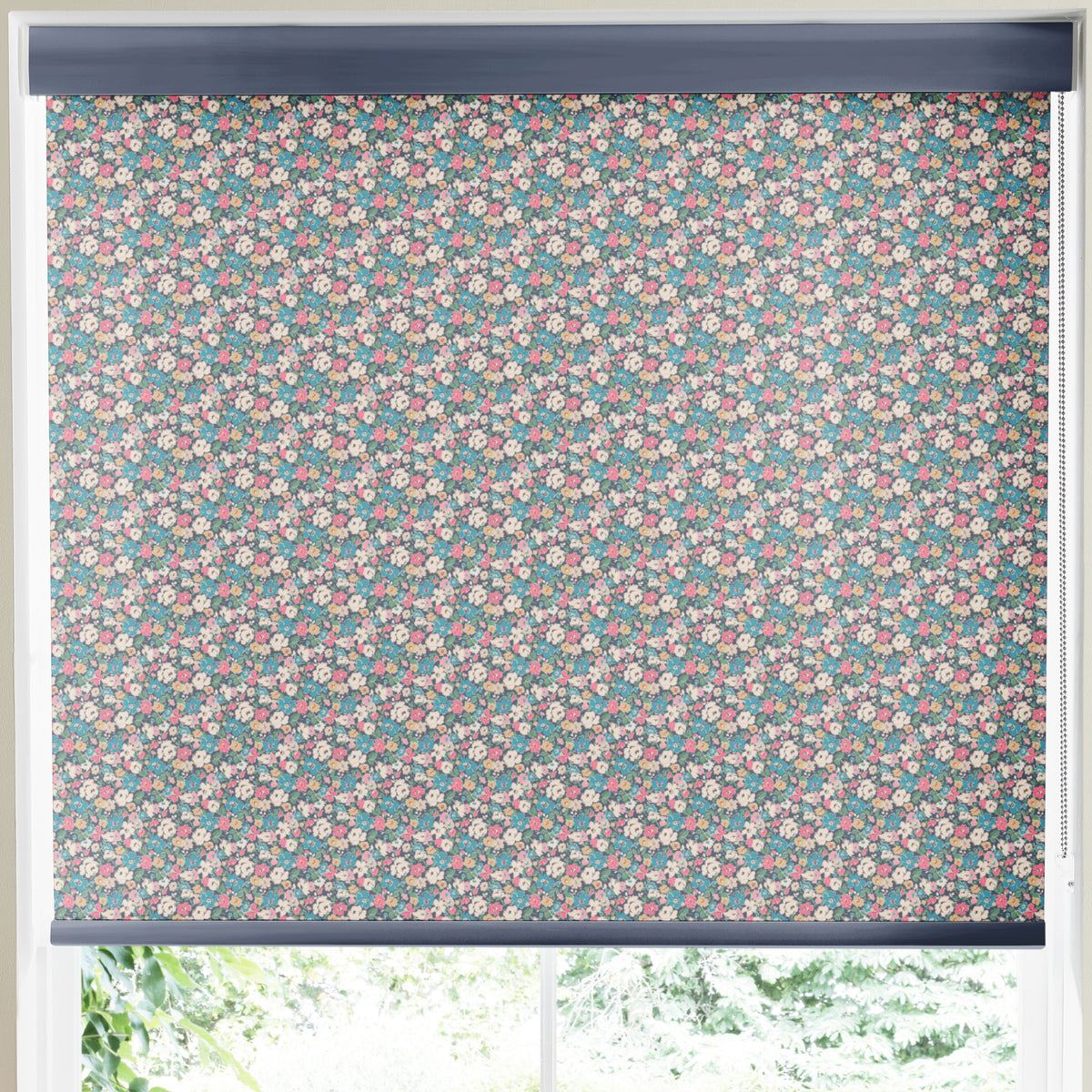 Cath Kidston Mews Ditsy Made to Measure Blackout Roller Blind Navy