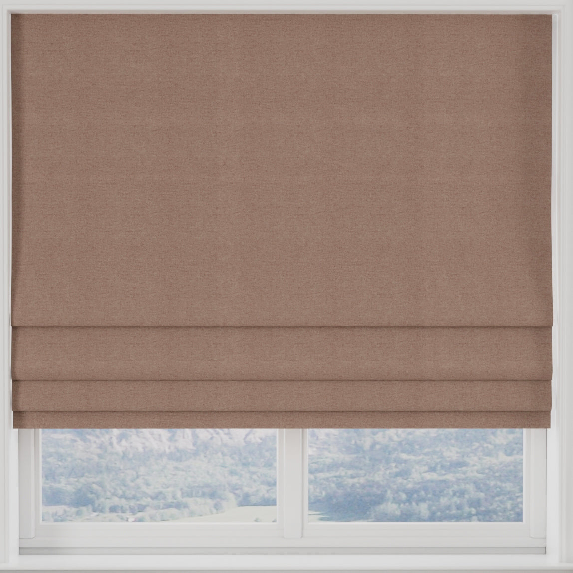 Modena Recycled Made to Measure Roman Blind Cranberry