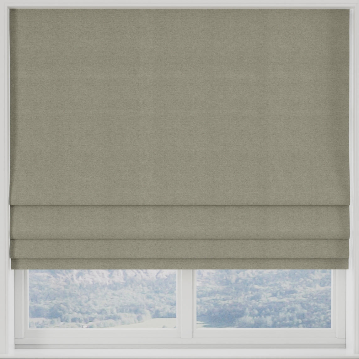 Modena Recycled Made to Measure Roman Blind Grey
