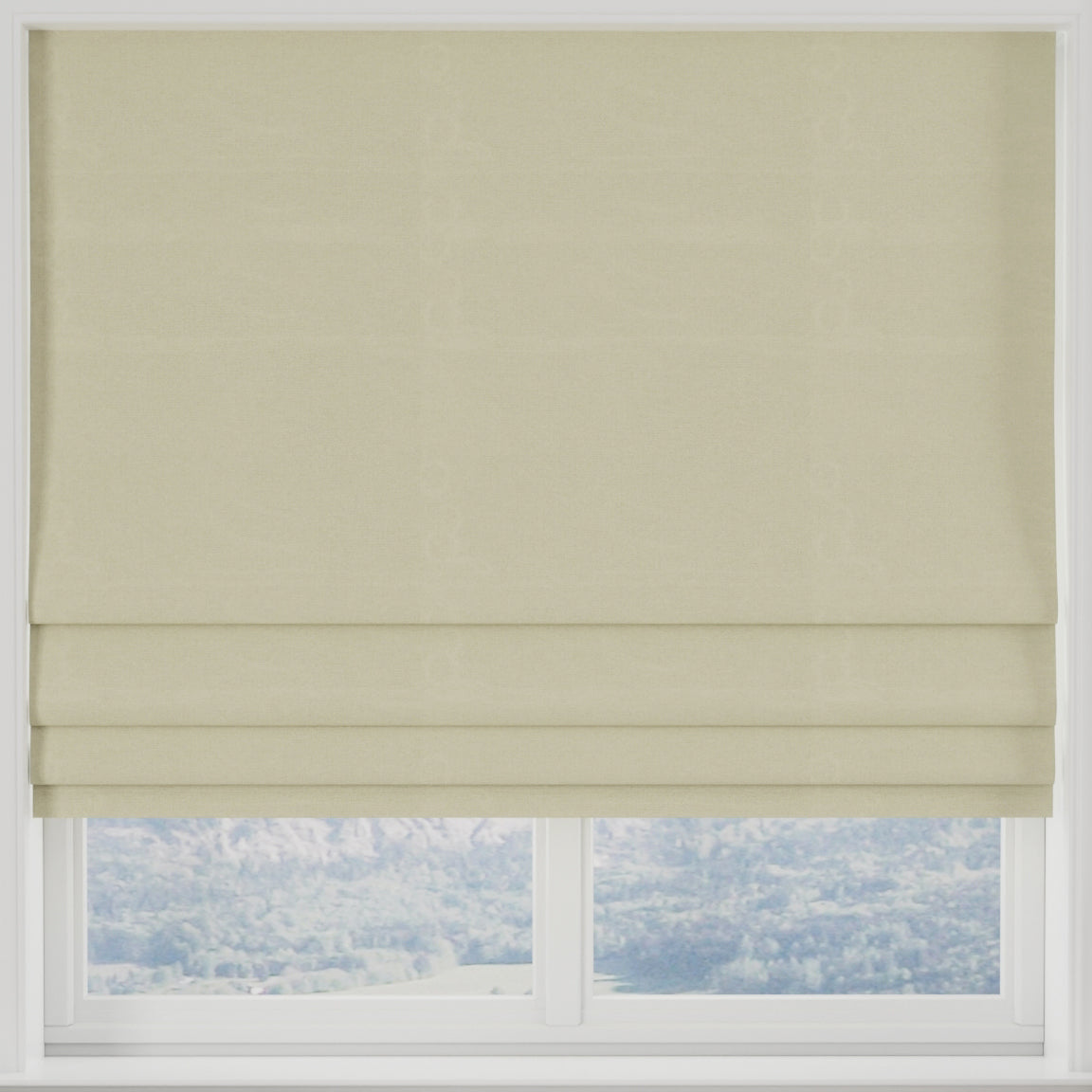 Modena Recycled Made To Measure Roman Blind Natural