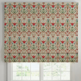 ANTE DECOR Alexandra Woven Jacquard Made To Measure Roman Blind Red