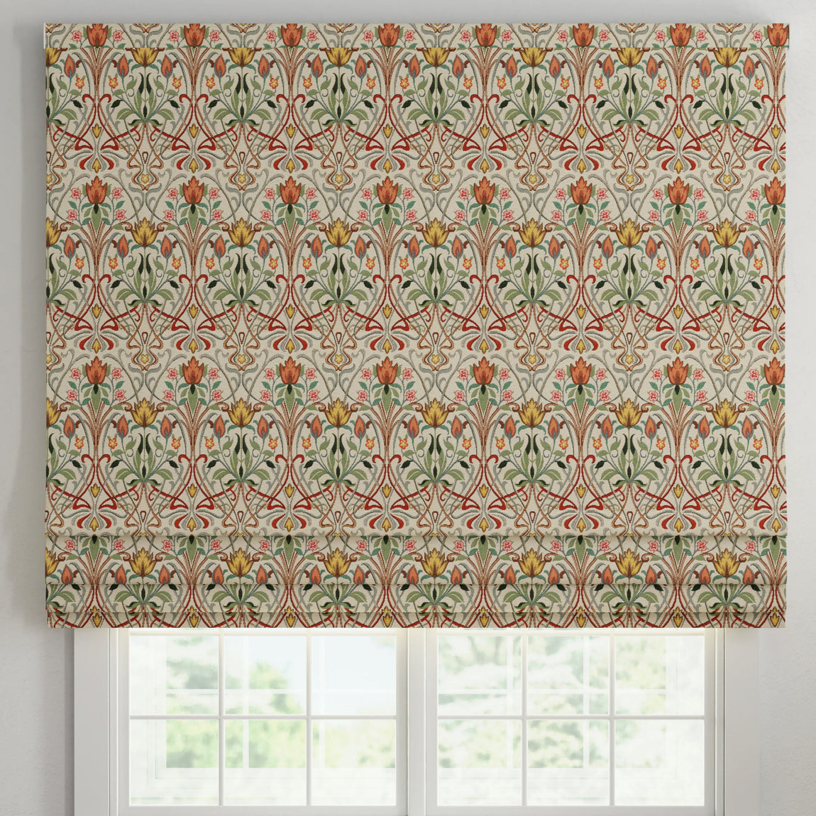 ANTE DECOR Alexandra Woven Jacquard Made To Measure Curtains Terracotta
