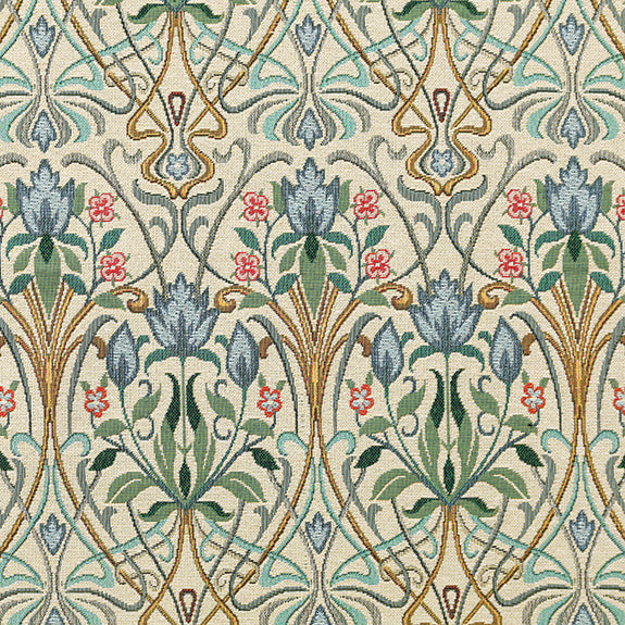 ANTE DECOR Alexandra Woven Jacquard Fabric Blue