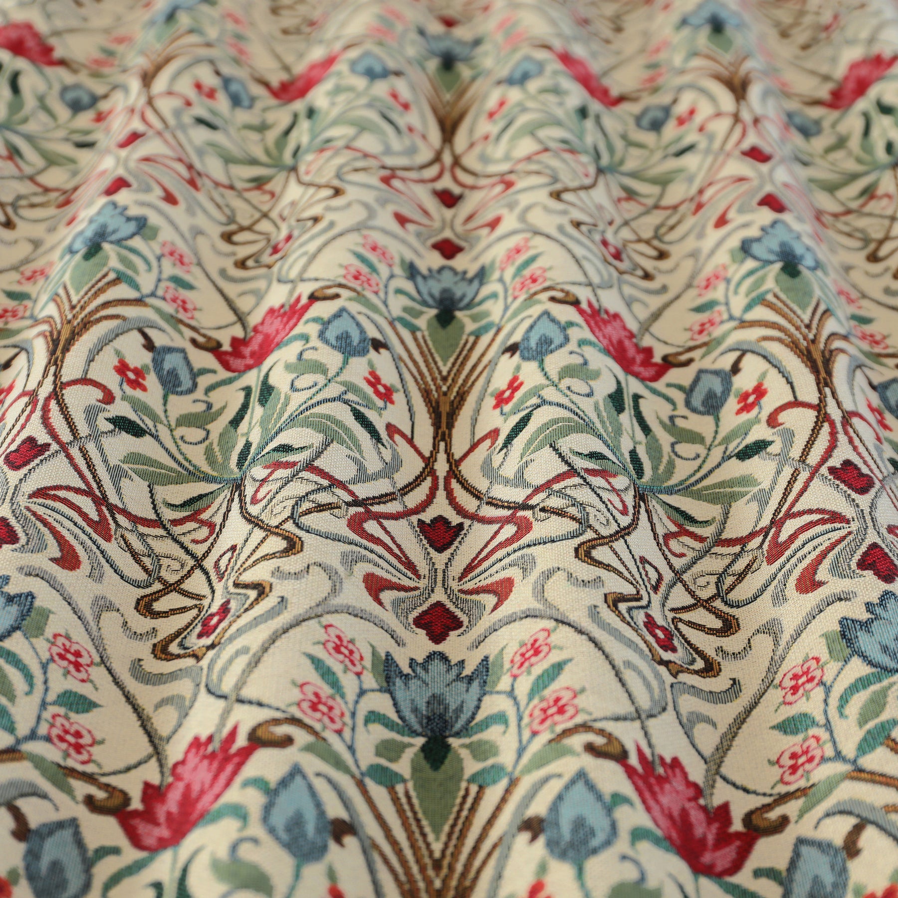 ANTE DECOR Alexandra Woven Jacquard Made To Measure Roman Blind Red