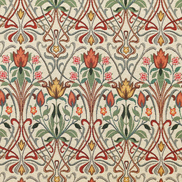 ANTE DECOR Alexandra Woven Jacquard Fabric Terracotta
