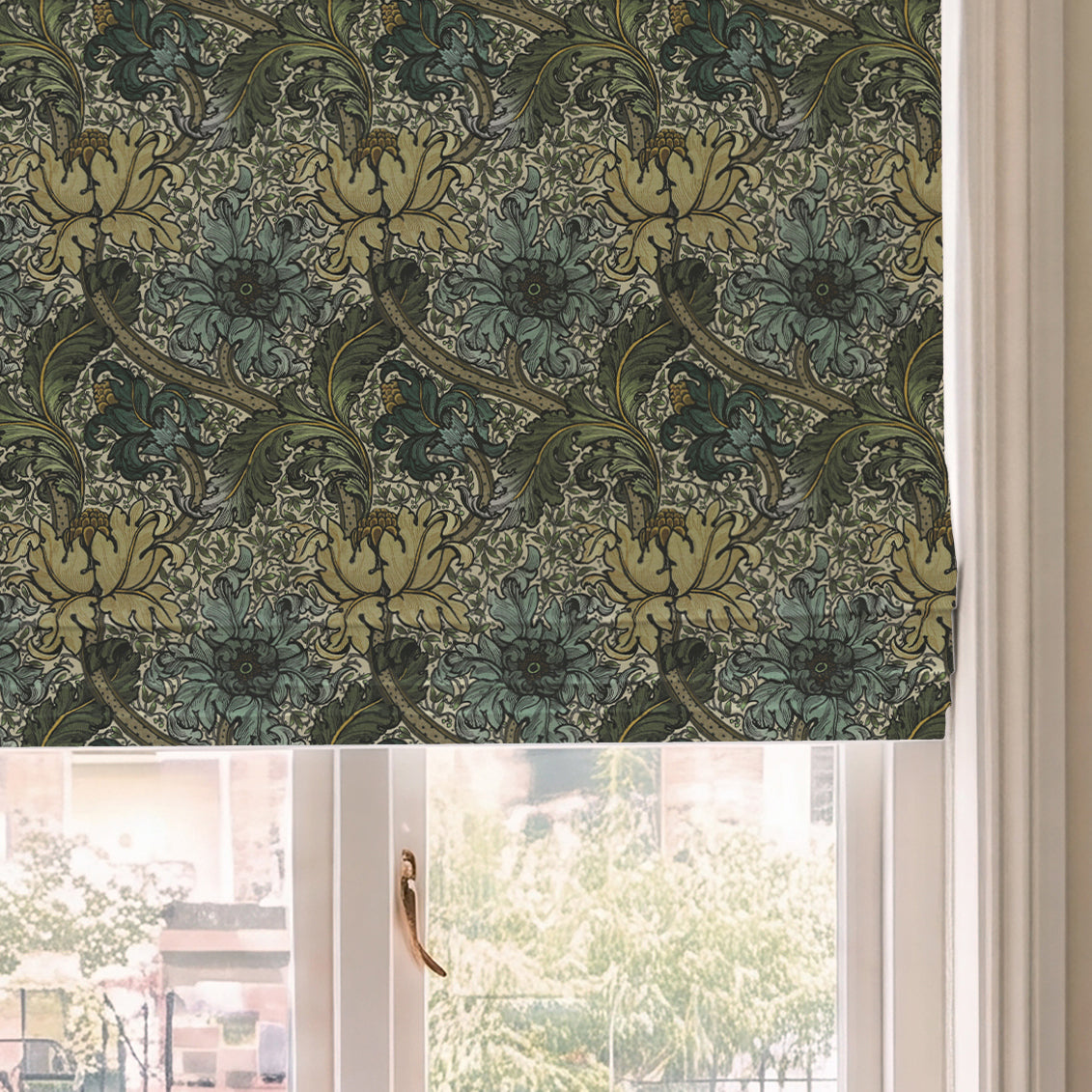 HOUSE Llewelyn-Bowen Morris Major Printed Made To Measure Roman Blind Ochrella