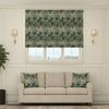 HOUSE Llewelyn-Bowen Morris Major Printed Made To Measure Roman Blind Glacier