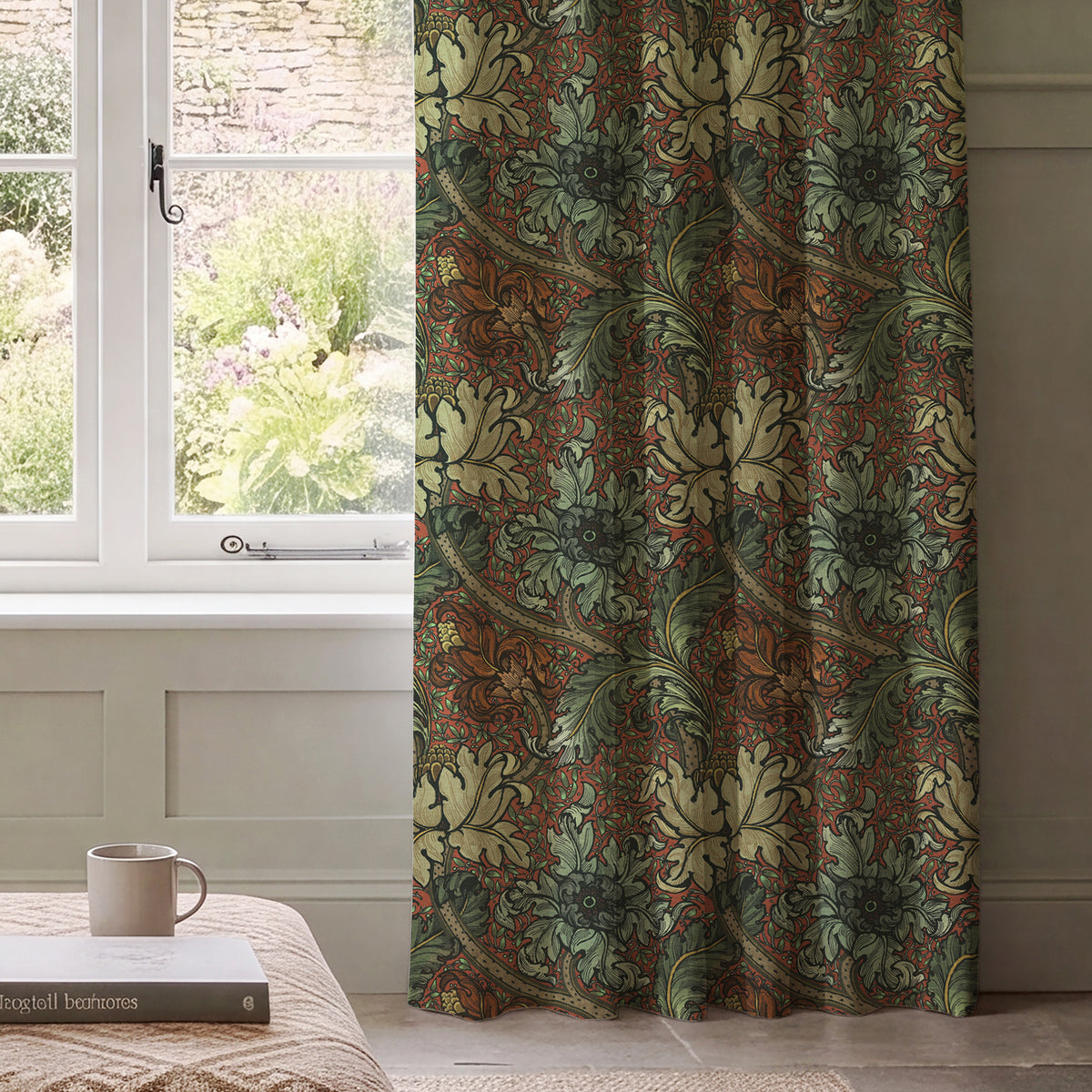 HOUSE Llewelyn-Bowen Morris Major Printed Made To Measure Curtains Spiced Flora