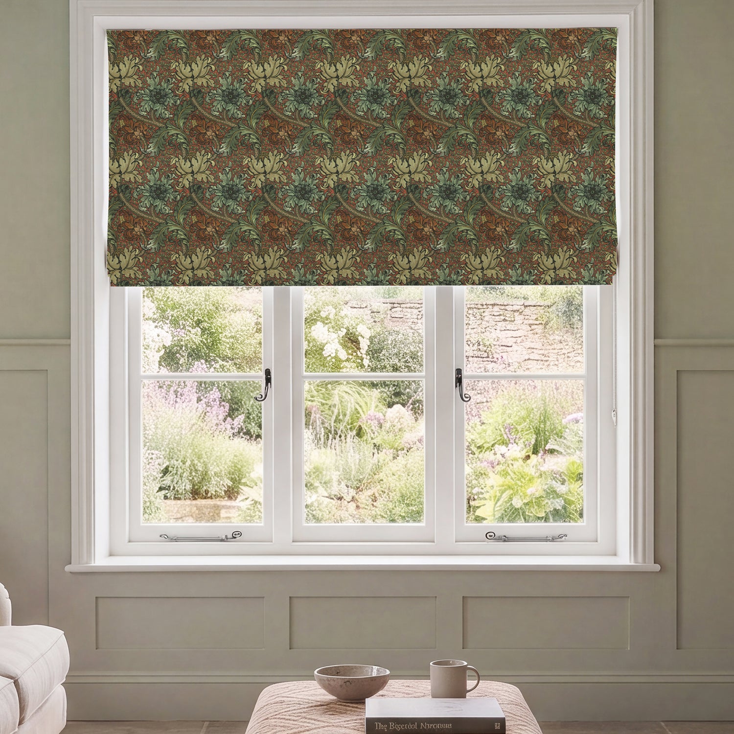 HOUSE Llewelyn-Bowen Morris Major Printed Made To Measure Roman Blind Spiced Flora