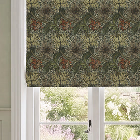 HOUSE Llewelyn-Bowen Morris Major Printed Made To Measure Roman Blind Emberleaf