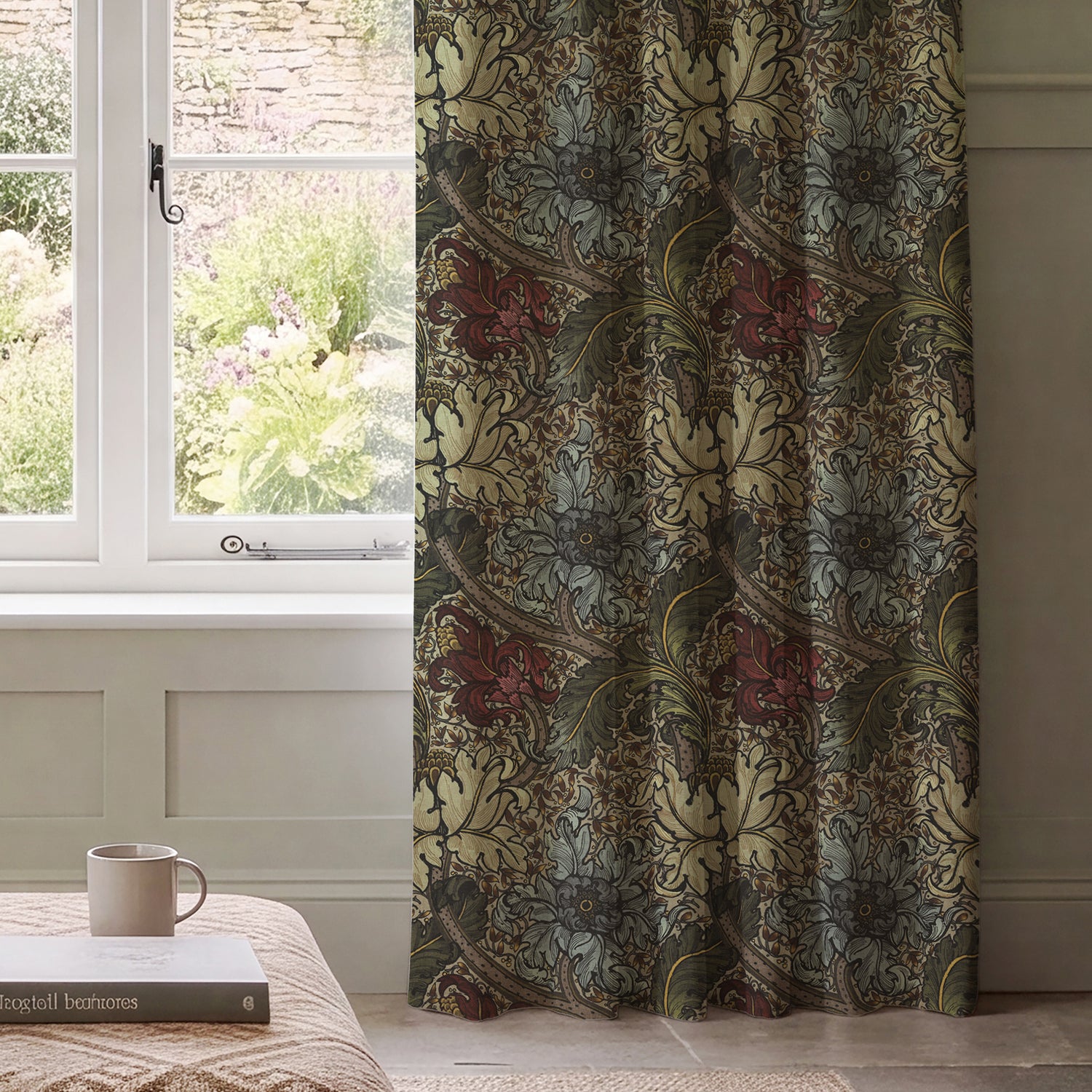 HOUSE Llewelyn-Bowen Morris Major Printed Made To Measure Curtains Florentine