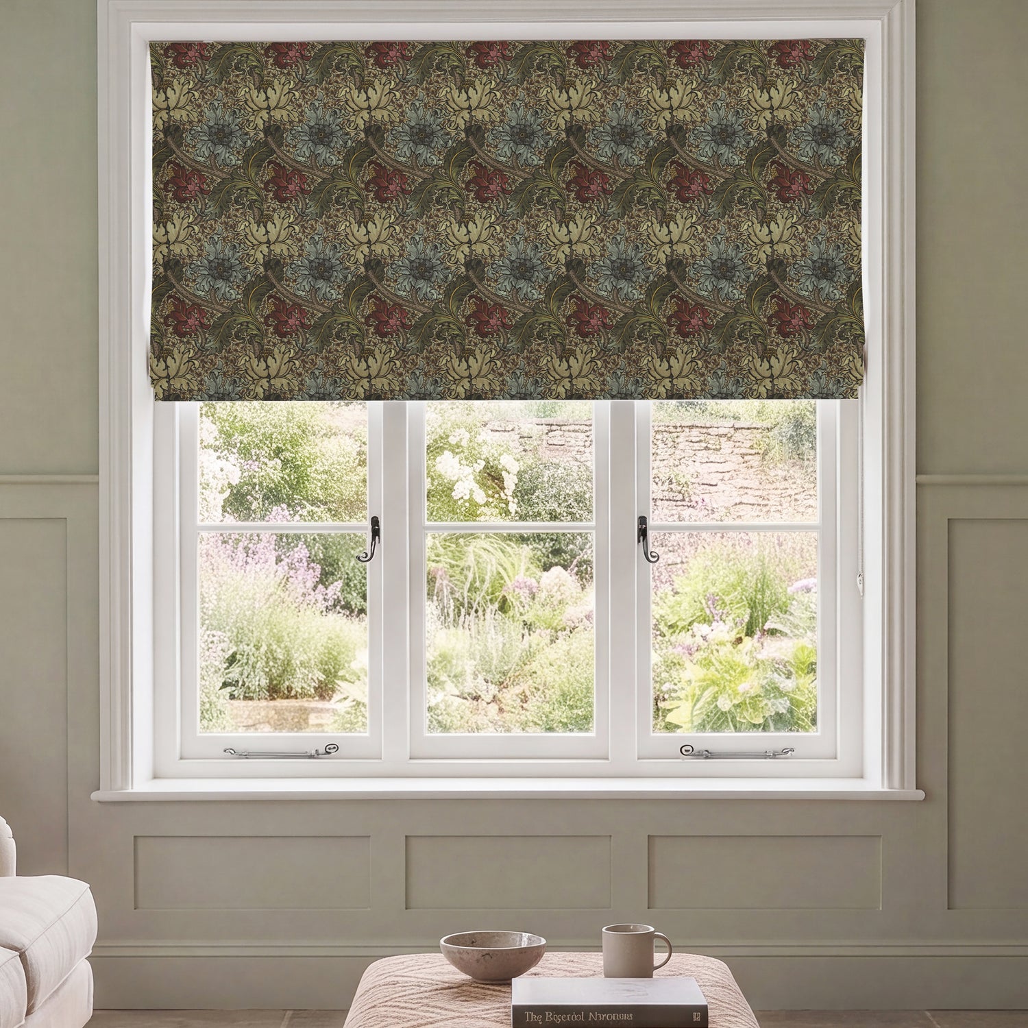 HOUSE Llewelyn-Bowen Morris Major Printed Made To Measure Roman Blind Florentine